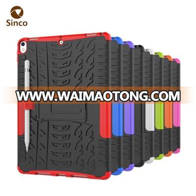 Shockproof TPU and PC backside cover heavy duty rugged armor 10.5 inch child proof tablet case for iPad pro