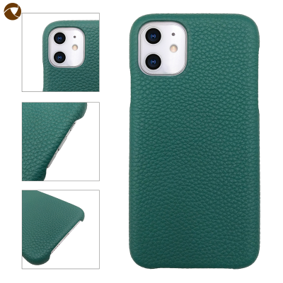 OEM ODM Luxury Pebble Genuine Leather Phone Case For iPhone 11 Pro Max