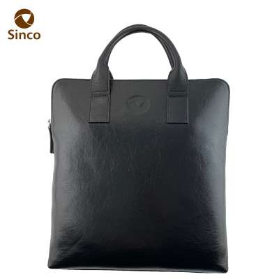 Customized high quality real leather business  men's handbag luxury laptop bag